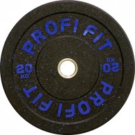 Диск для штанги HI-TEMP с цветными вкраплениями, PROFI-FIT D-51, 20 кг