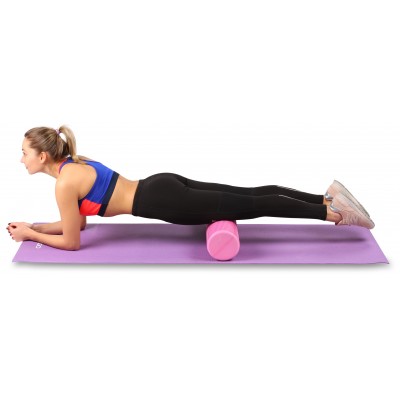 Ролик массажный для йоги INDIGO Foam roll IN022 60*15 см Зеленый